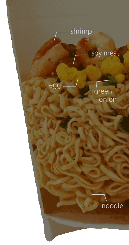 カップヌードルの中身